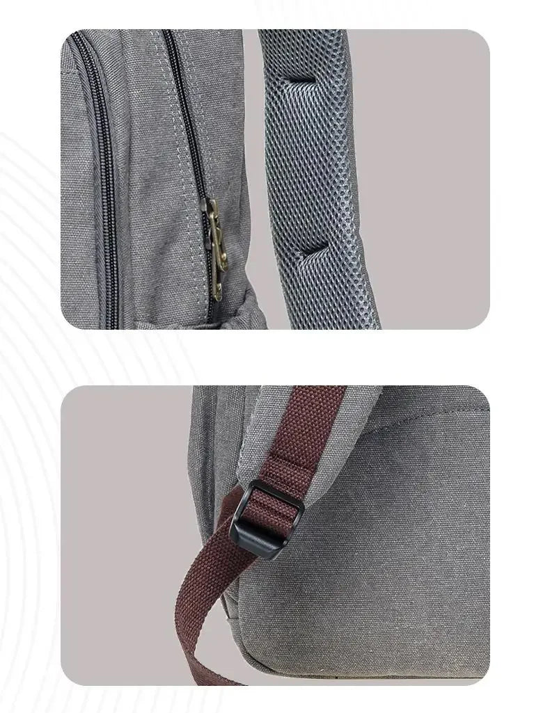 Vintage Canvas Backpack | Stylish Backpack for School & Travel