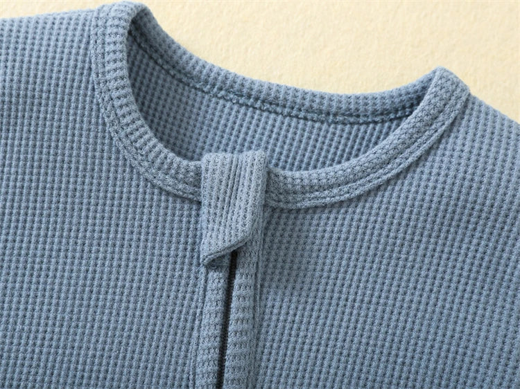 Organic Cotton Baby Rompers | Soft Zipper Footed Pajamas for Infants