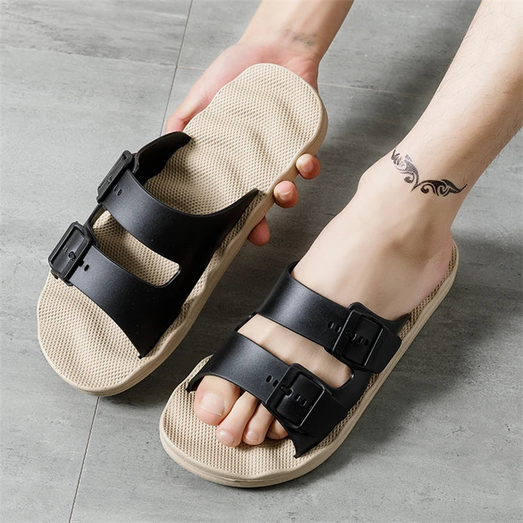 Comfortable Adjustable Men's Summer Slippers | Lightweight Beach Sandals