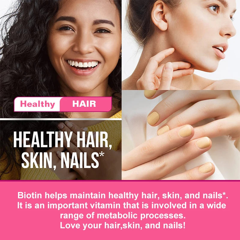 Collagen Gummies with Biotin & Vitamin C | Skin, Hair, Nails Support