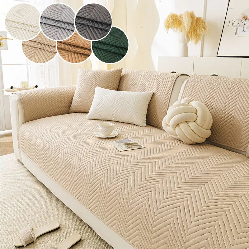 W-Shaped Sofa Cushion | All-Season Antislip Cover for Sofas
