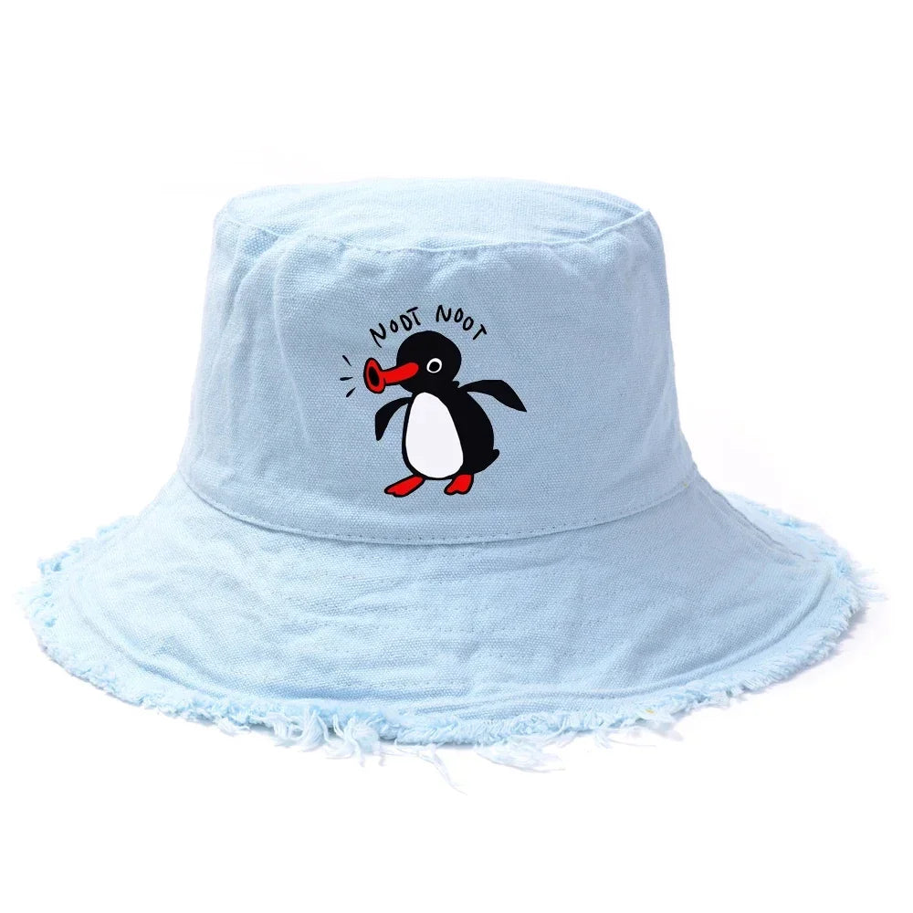 Reversible Summer Penguin Bucket Hat for Men & Women | Sun Protection