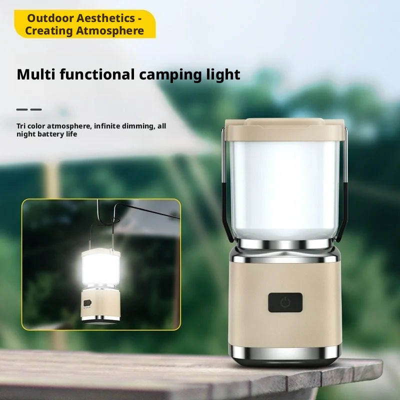 Linterna de camping portátil recargable | Luz de mano versátil