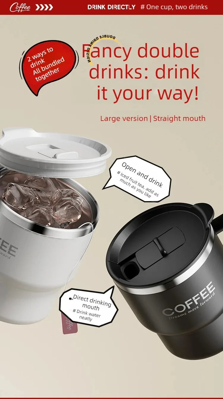Double Layer Stainless Steel Coffee Mug | Insulated Drinkware