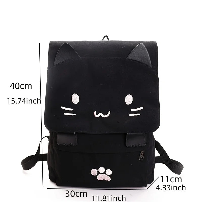 Cute 3D Cat Large Capacity Backpack | Stylish Cartoon Backpacks
