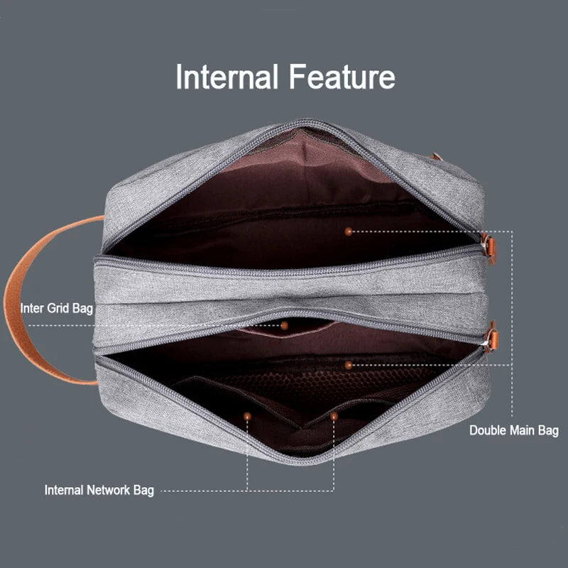 Waterproof Toiletry Bag for Men | Travel Organizer Dopp Kit