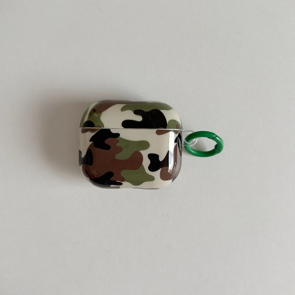 Color Collision Camouflage Earphone Case Cover for All AirPods