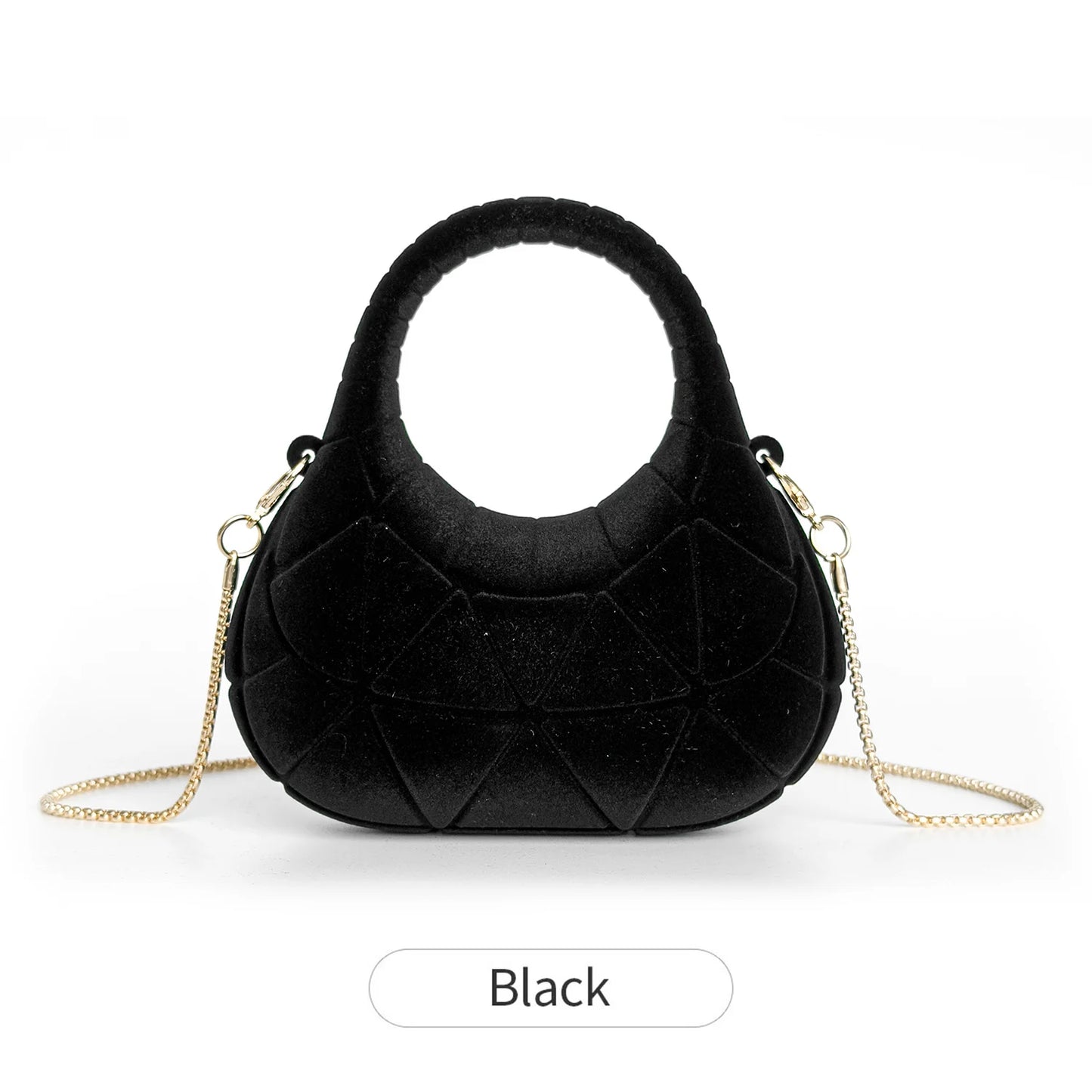 Mini Velvet Chain Evening Bag | Luxurious Crossbody Handbag