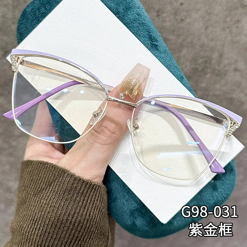 Fashionable Cat Eye Blue Light Blocking Reading Glasses for Women