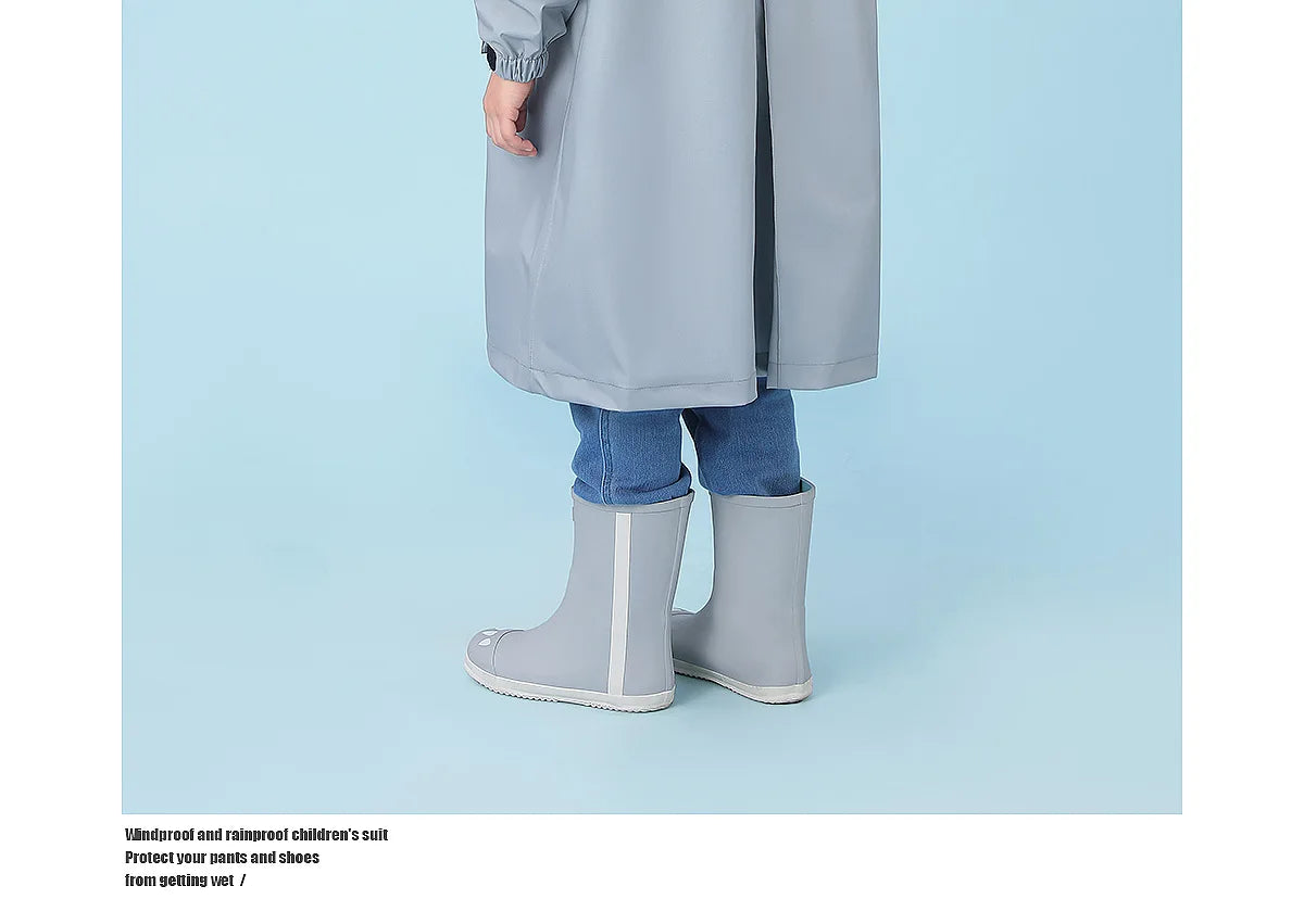 Children's Waterproof Raincoat with Schoolbag | Perfect for School Days