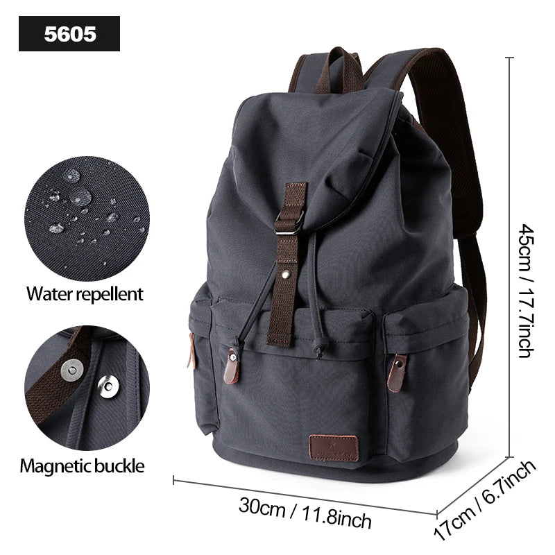 Vintage Large Capacity Backpack for Laptops | Durable Casual Bag