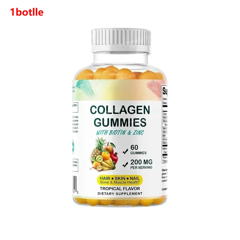 Hydrolyzed Collagen Gummies with Biotin & Zinc for Skin Health