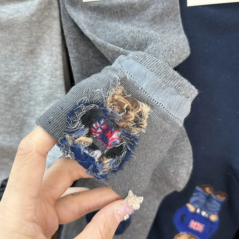 Men's Cartoon Bear Socks | Fun & Breathable Skateboard Socks