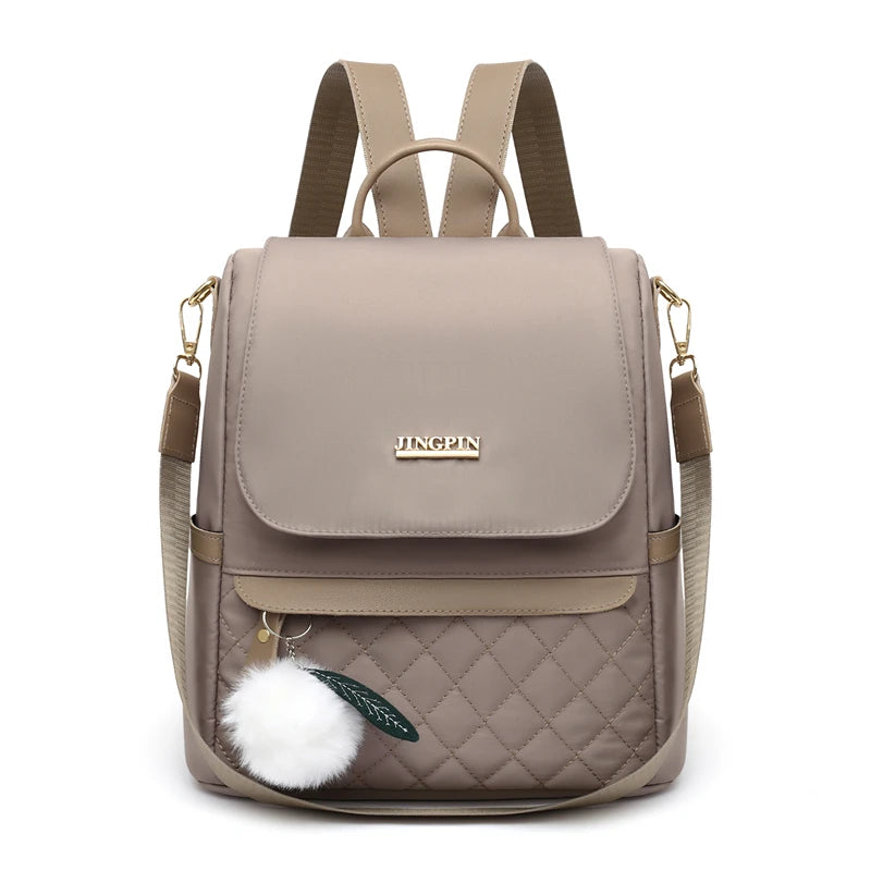 Chic Women's Backpack | Adjustable Straps & Zipper Closure