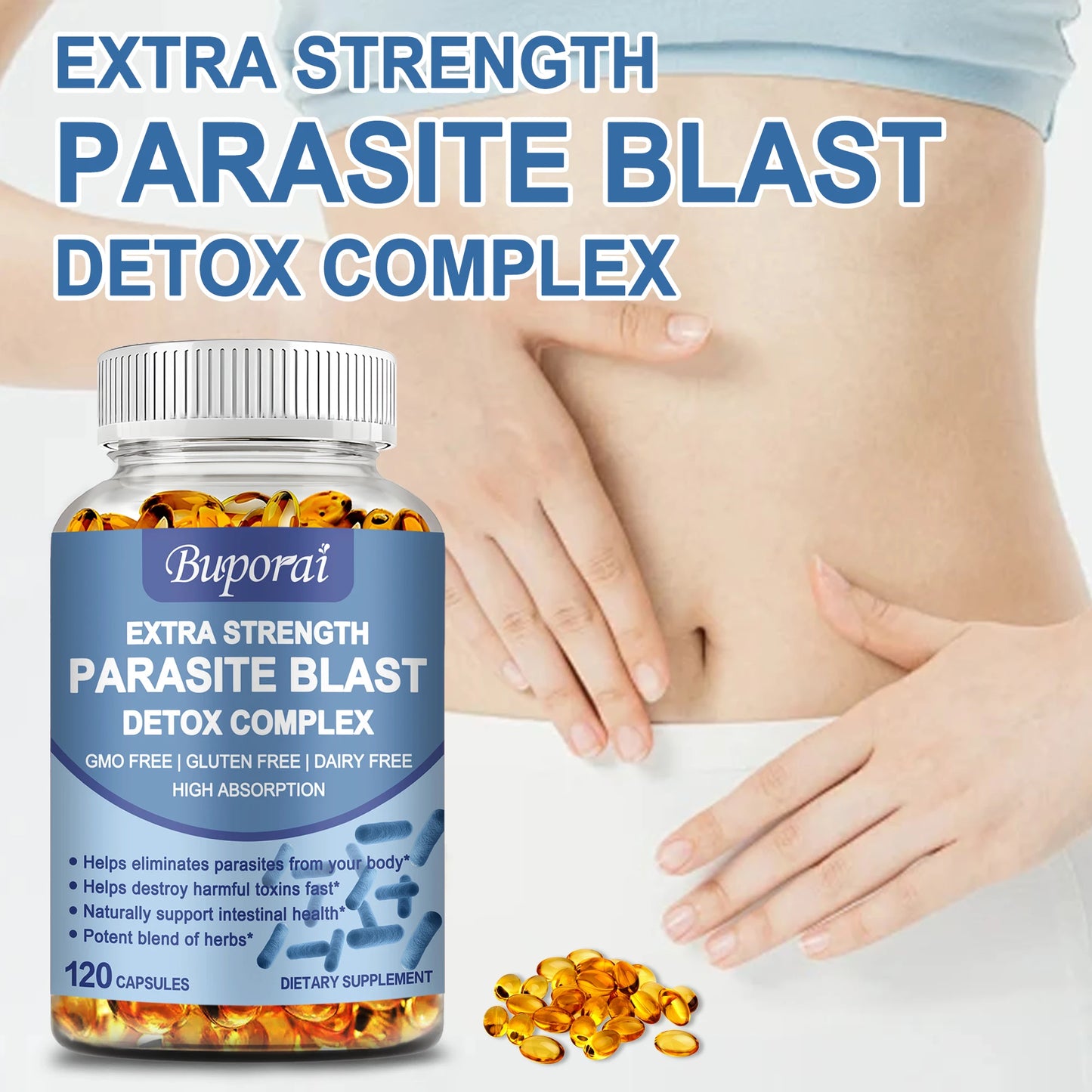 Parasite Blast Detox Complex | Cleanse Intestines & Boost Digestion