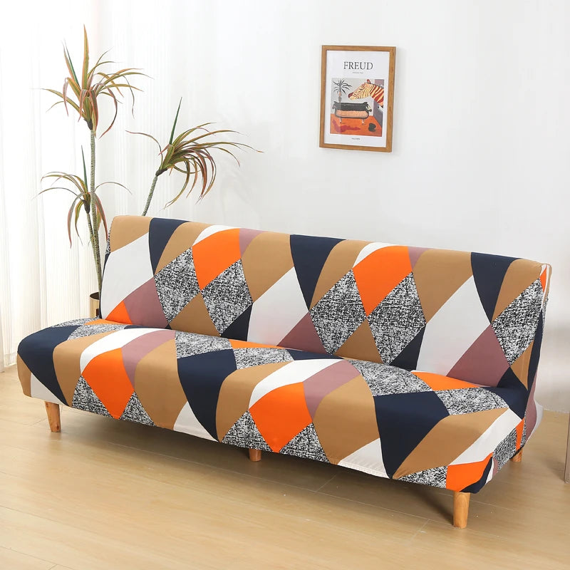 Stretch Printed Sofa Bed Cover | Dust-Proof Furniture Protector