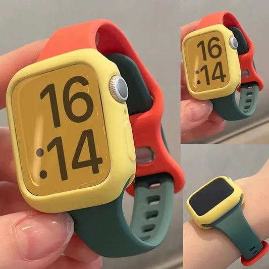 Premium Silicone Strap & Case for Sport Watches | Universal Fit