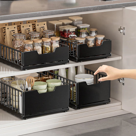 Estante organizador de cocina versátil con cajón extraíble | Organiza tus condimentos