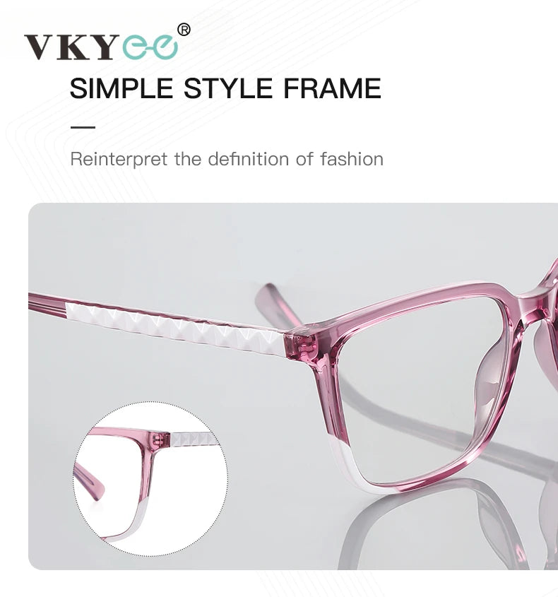 Stylish Women's Square Frame Anti-Blue Light Glasses