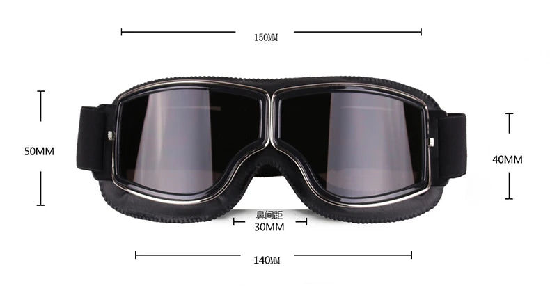 Retro Windproof Motorcycle Glasses | Foldable Sunglasses