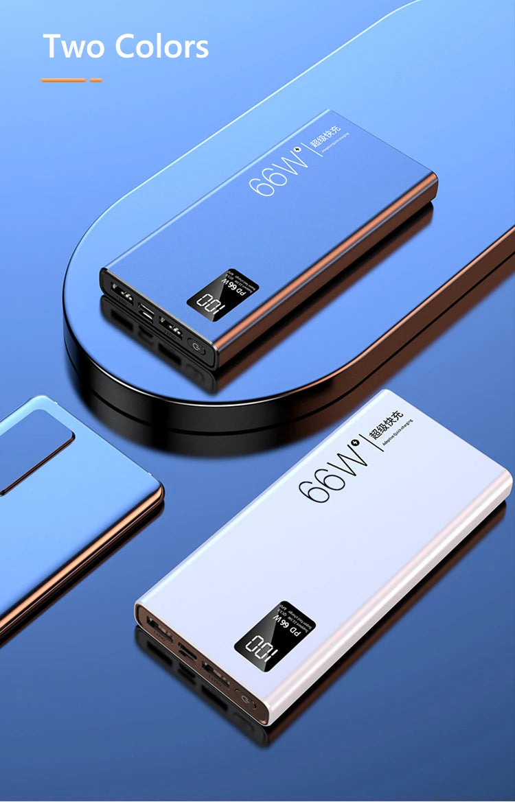 50000mAh Portable Power Bank | 66W Fast Charging Solution