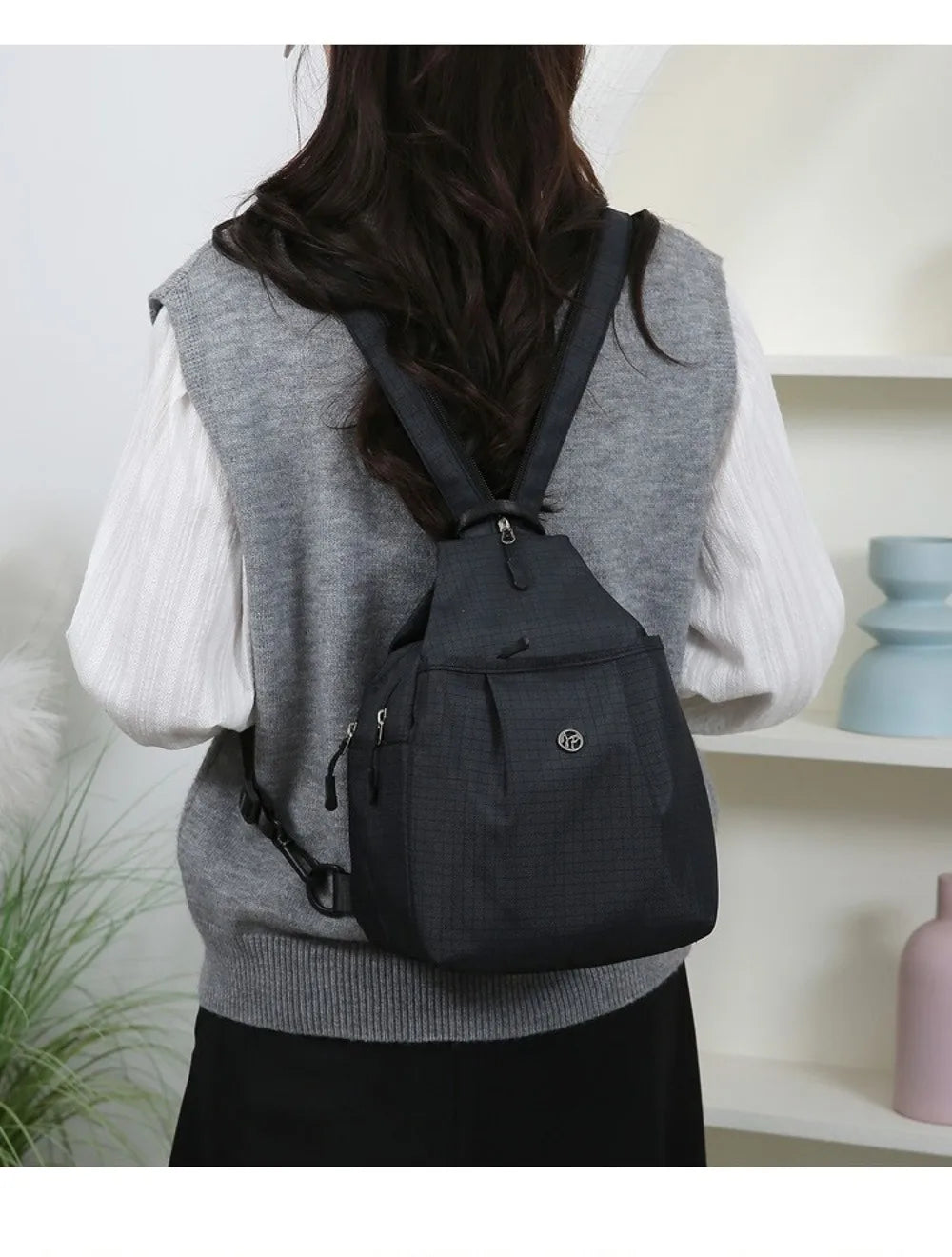Large Capacity Waterproof Oxford Fabric Backpack for Travel & Hiking