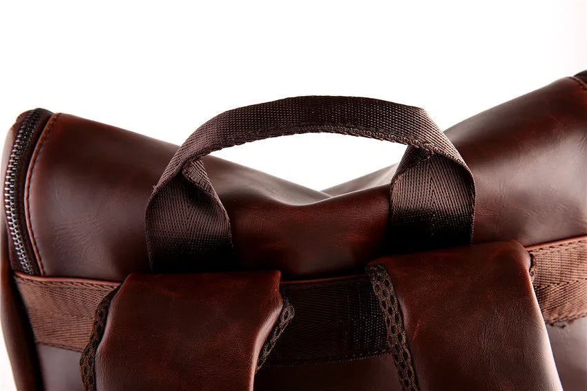 Men's Vintage Leather Backpack | Large Capacity Multifunctional Bag