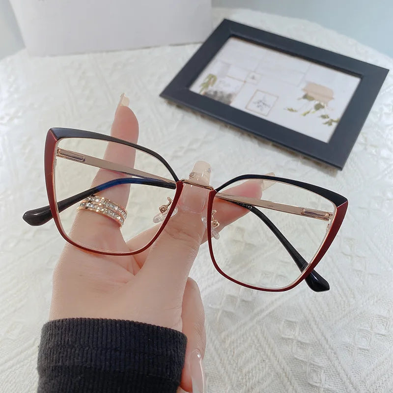 Retro Cat Eye Photochromic Reading Glasses for Women | Anti Blue Light