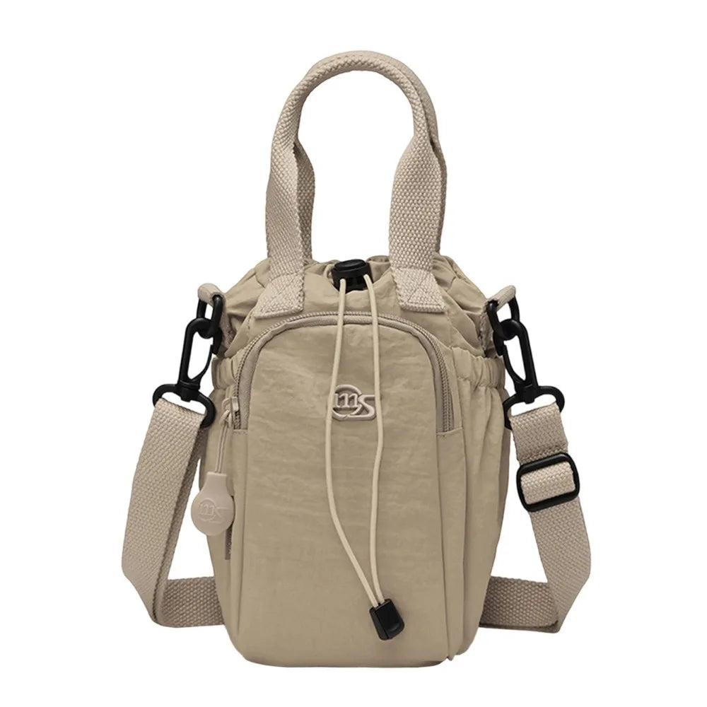 Women's Water-Resistant Crossbody Bag with Phone Pocket & Bottle Holder