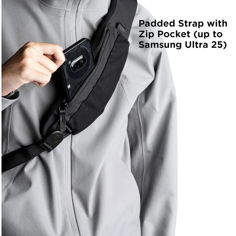 Right Shoulder Chest Bag - Versatile Sling Backpack with Water Bottle Pocket