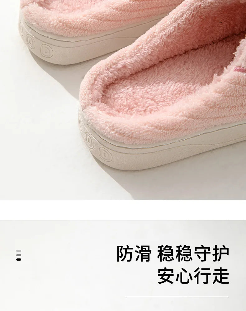 Warm Cotton Slippers for Women | Cozy Non-Slip Indoor Shoes