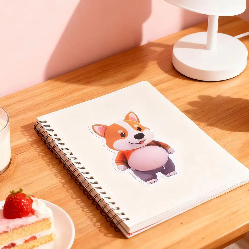 Cute Puppy 3D Puffy Stickers | Squeezeable Soft Dog Decor