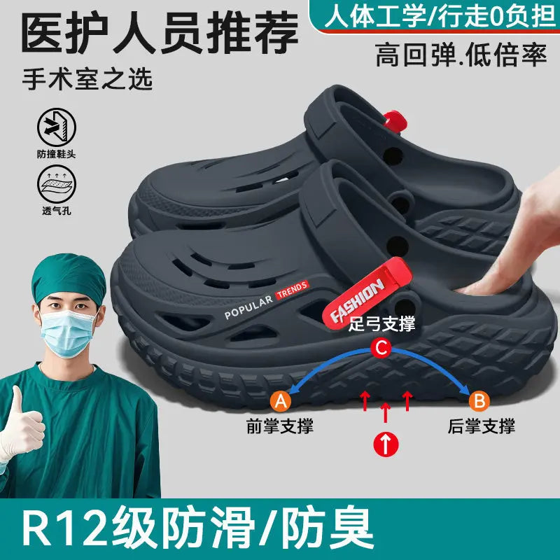 Men's Non-Slip Arch Support Slippers | Comfortable Summer Footwear