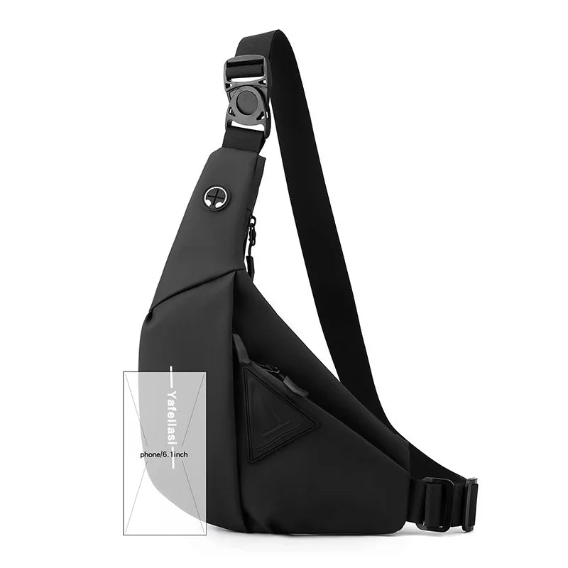 Small Sling Chest Bag for Men | Anti-Theft Mini Travel Shoulder Bag
