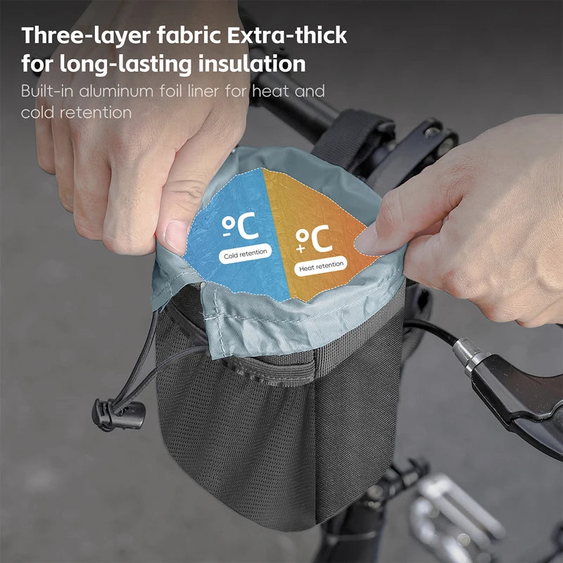 Bicycle Handlebar Bag | Water Bottle Carrier & Insulation Bag