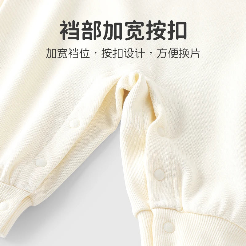 Baby Long-Sleeve Romper | Cute Autumn Suspender Jumpsuit