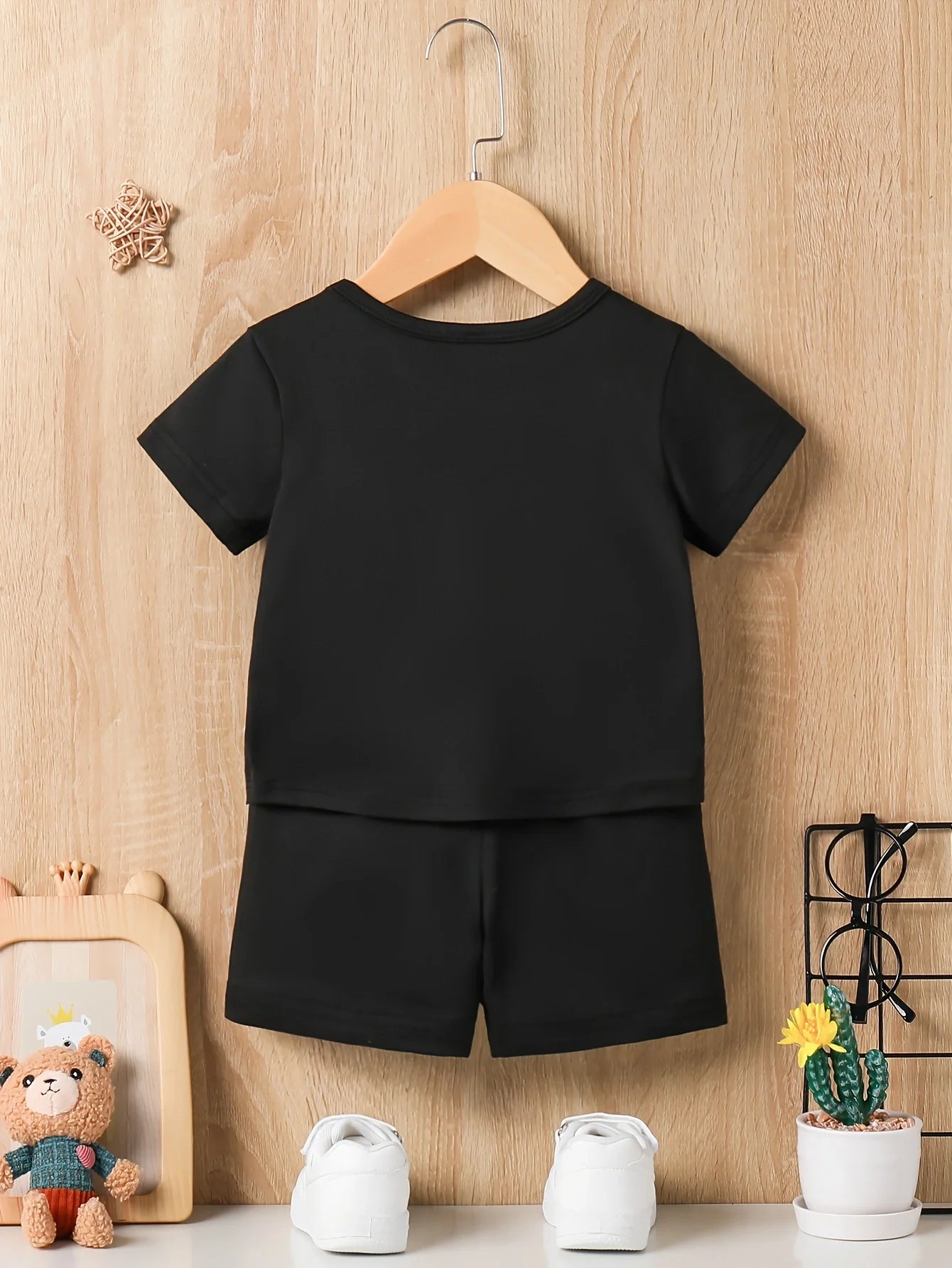 Baby Boy Summer 'I LOVE Papa' Top & Casual Shorts Set