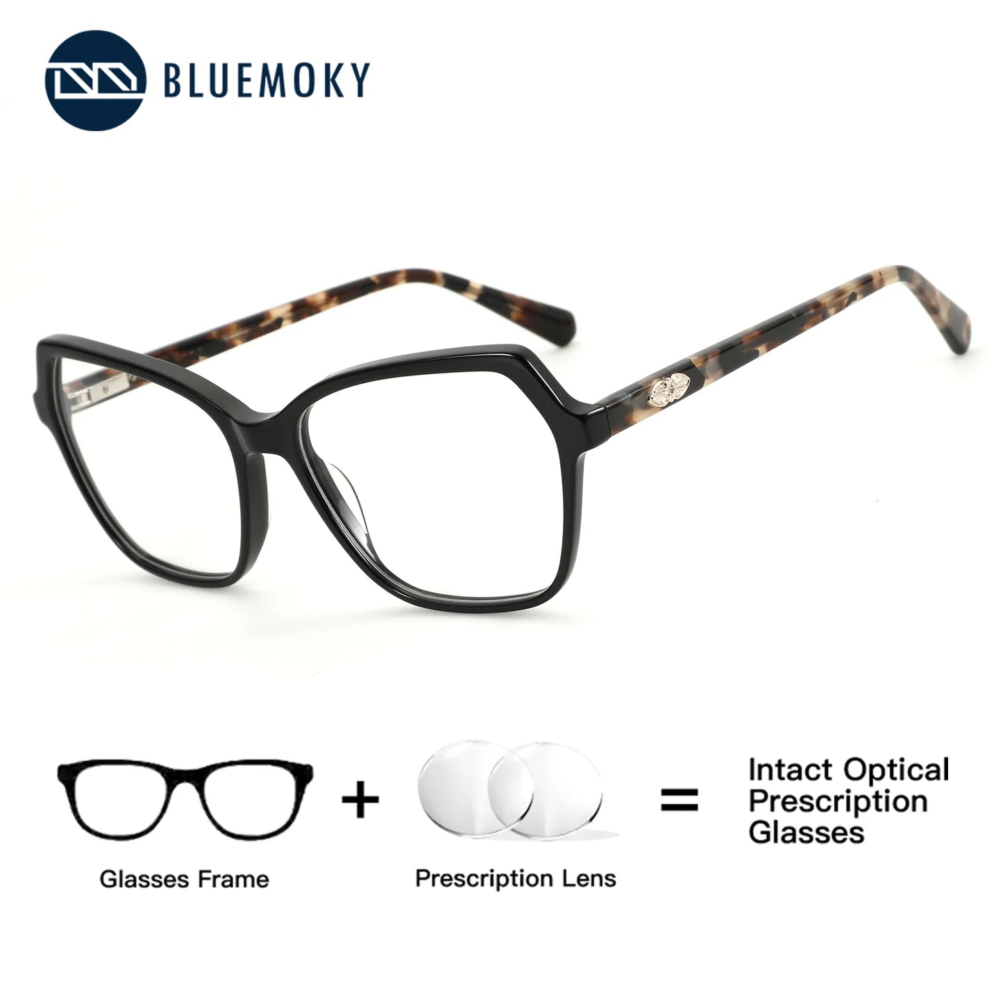 Women's Butterfly Acetate Prescription Glasses | Stylish & Protective