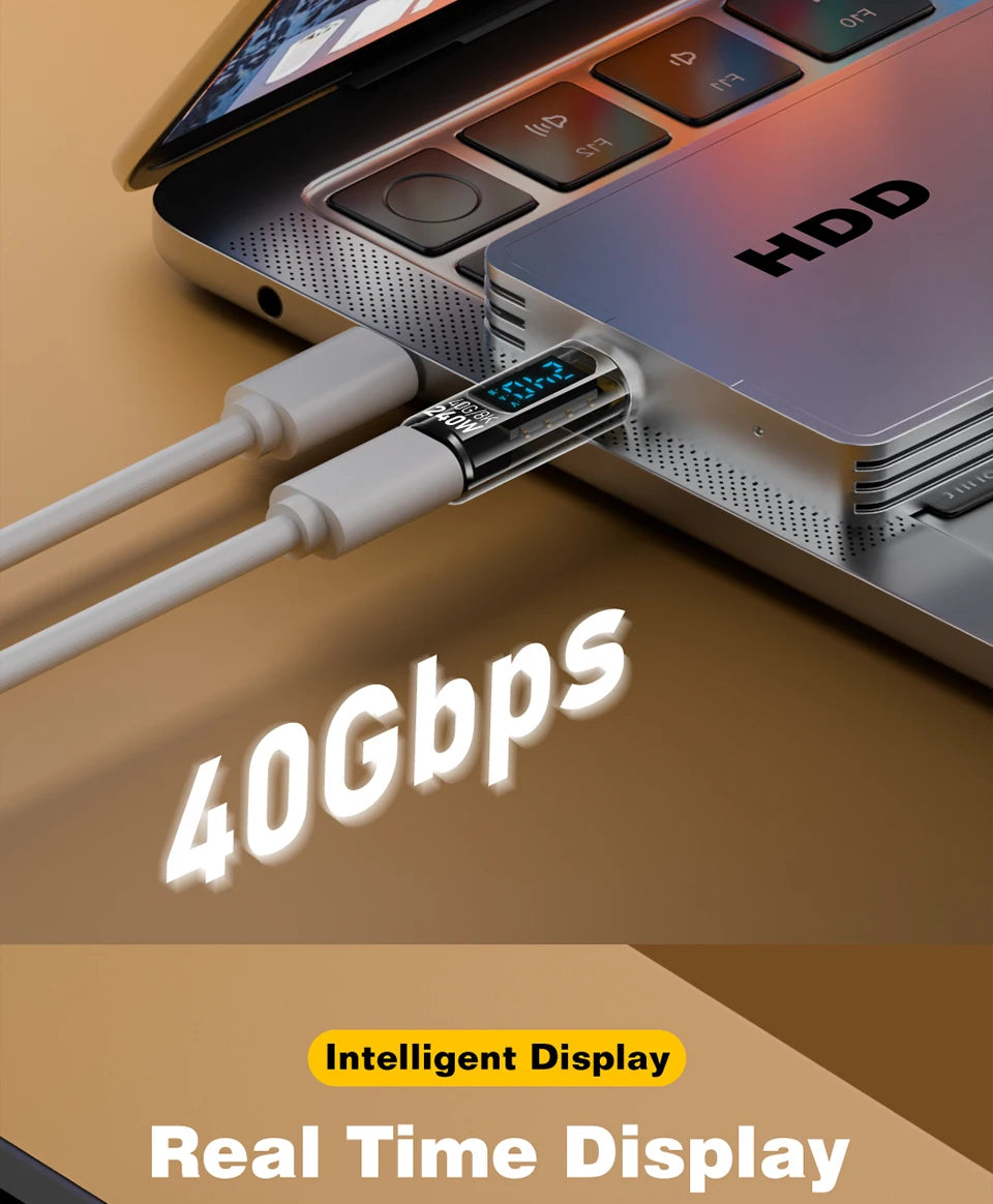 High-Speed USB4 Type C Adapter | 40Gbps Thunderbolt Connector