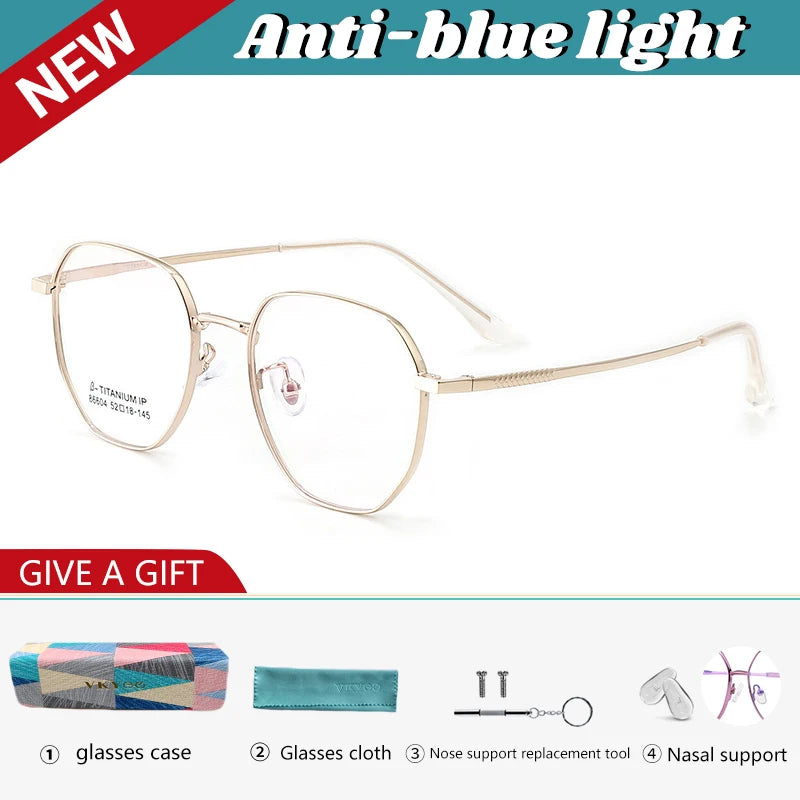 Retro Anti-Blue Light Eyeglasses for Women | Stylish and Customizable