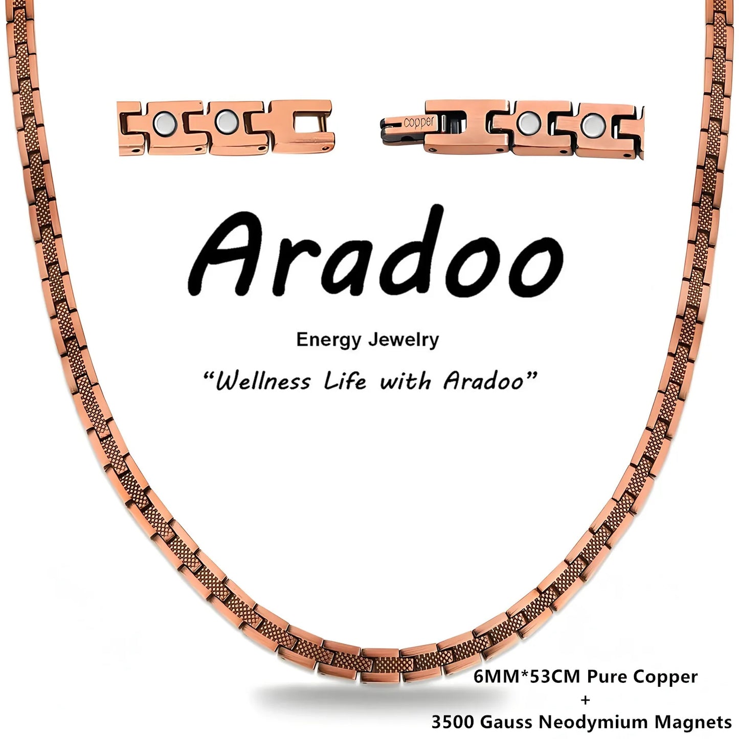 Pure Copper Serpentine Pattern Necklace | Luxury Jewelry Gift