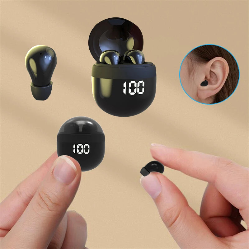 Invisible TWS Mini Earbuds | Wireless Bluetooth 5.3 Earphones