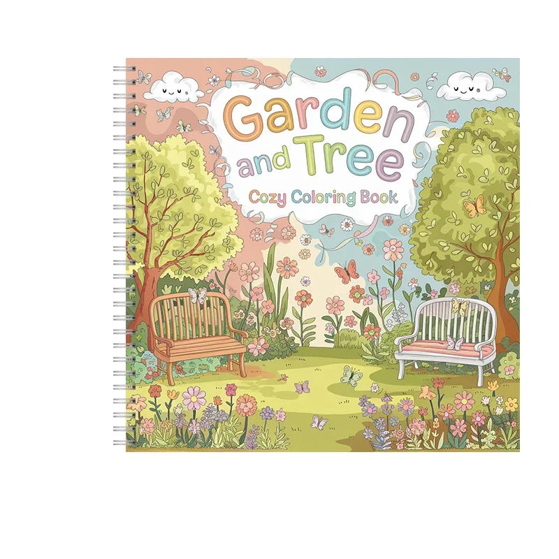 Garden Coloring Book for Adults | Stress Relief & Relaxation