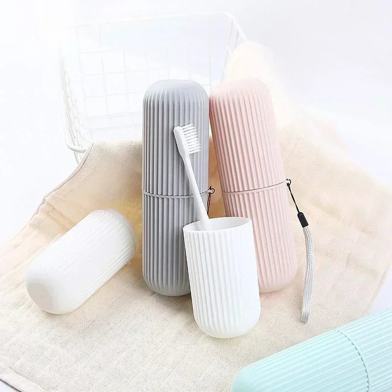 Portable Toothbrush and Toothpaste Holder Organizer for Travel
