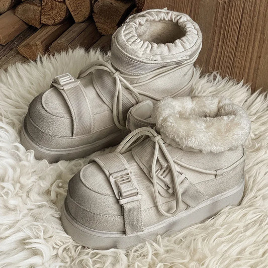 Women's Warm Snow Boots | Faux Fur Lined Winter Ankle Boots