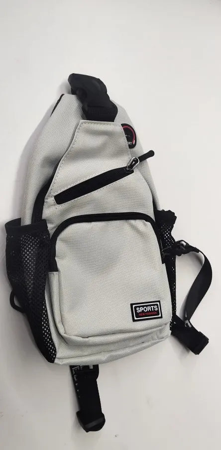 Stylish Crossbody Chest Bag with Headphone Jack & Phone Pocket