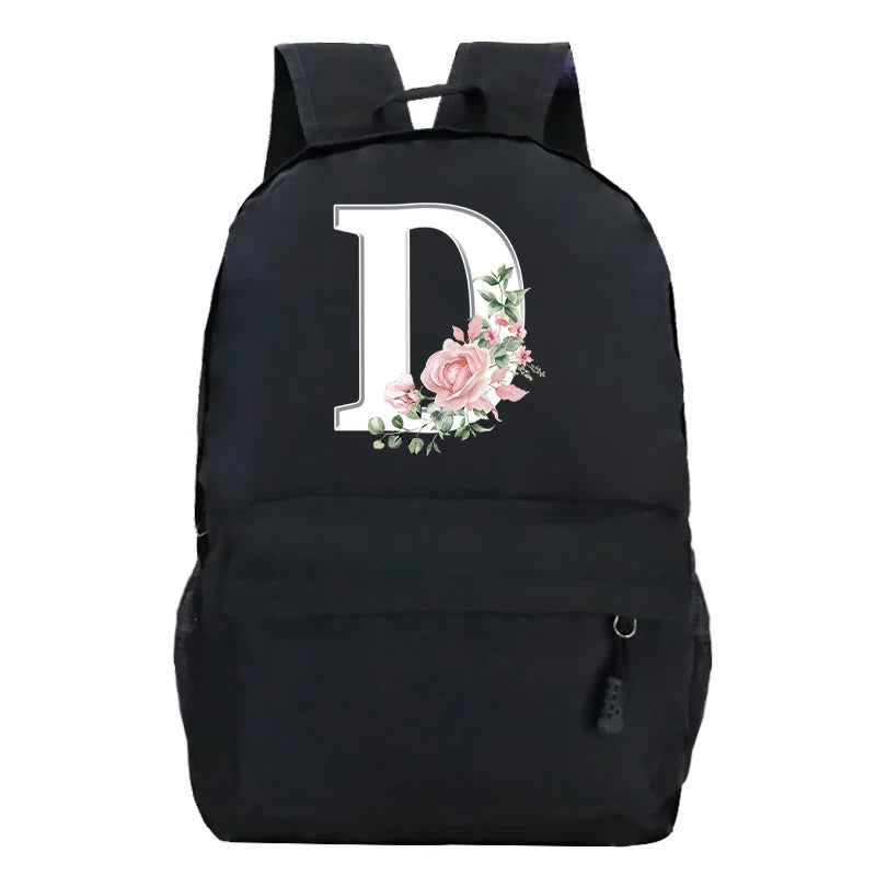 Stylish Pink Floral Backpack for College Students | Trendy Floral Design