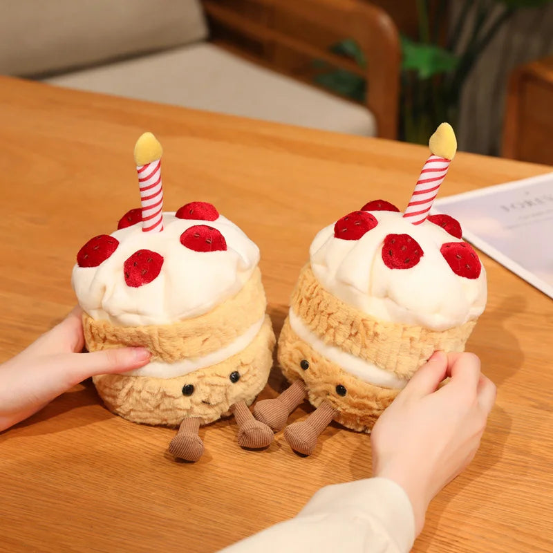 16cm Strawberry Cake Plush Doll | Sweet Pillow Party Prop