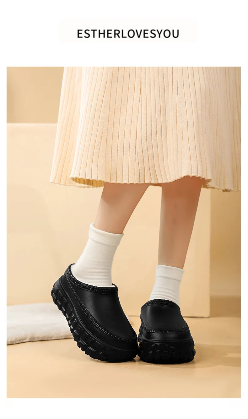 Couples Plush Cotton Slippers | Cozy Winter Indoor Shoes