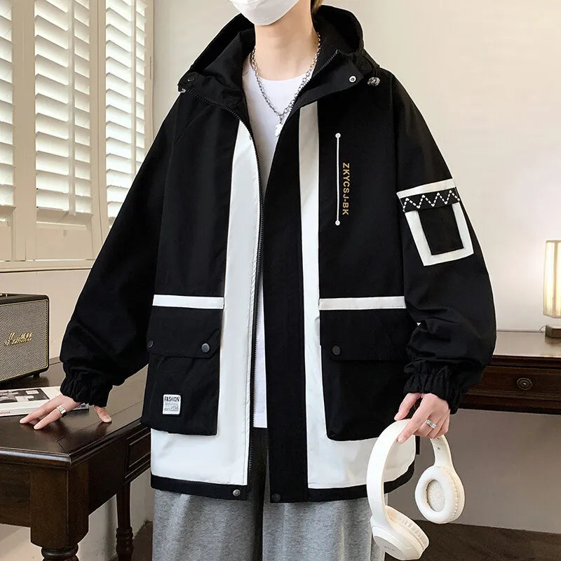 Classic Men's Hooded Casual Jackets | Stylish Windproof Coats